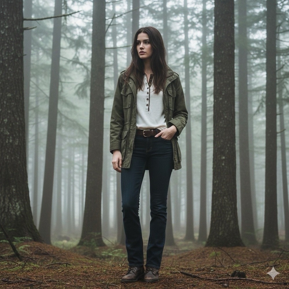 Lauren Jeans‎ Co Ralph Lauren Henley Top Womens M Cream Bella Swan Y2K